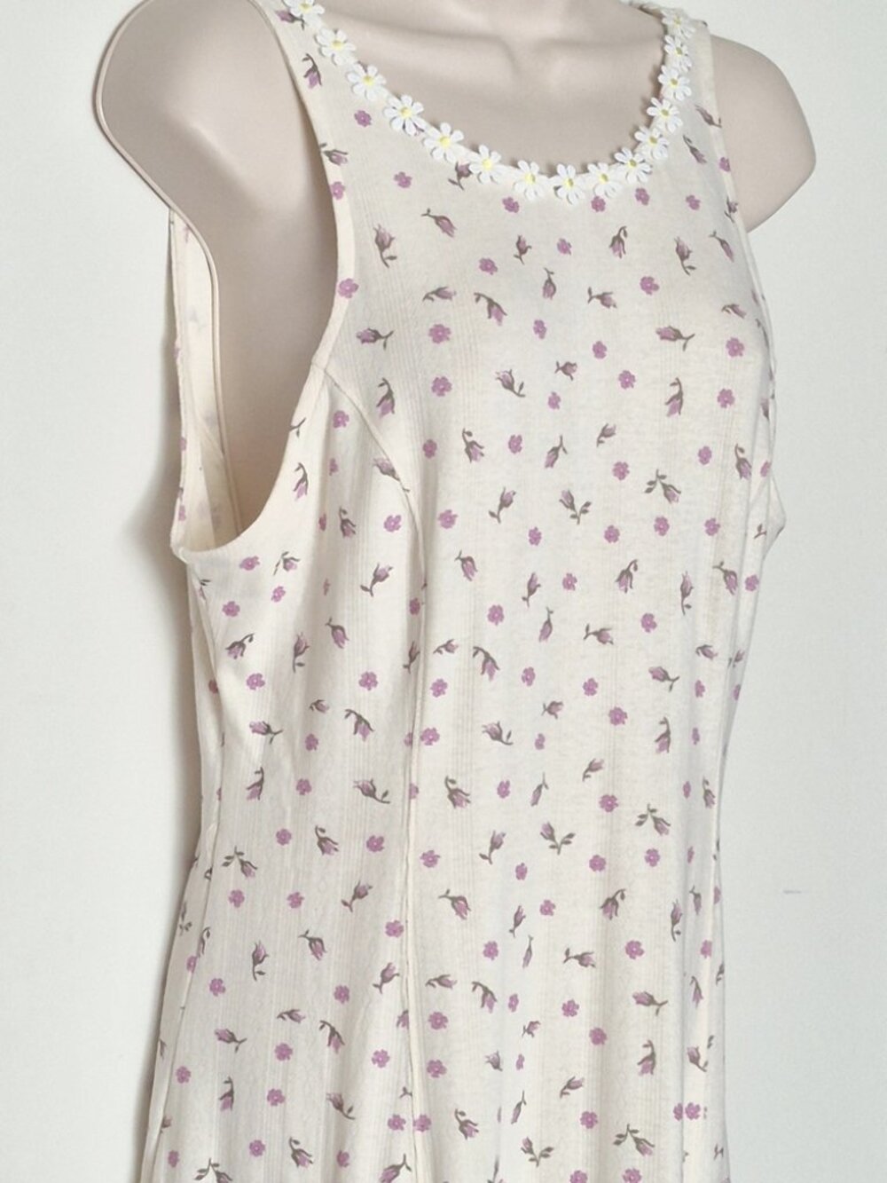 Free People Bali Isn't It Lovely Knit Tunic Ivory Combo Size Large